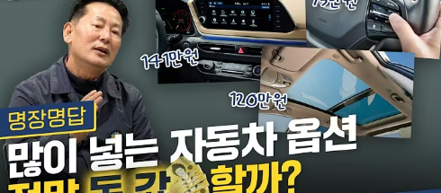 차량 옵션 선택법