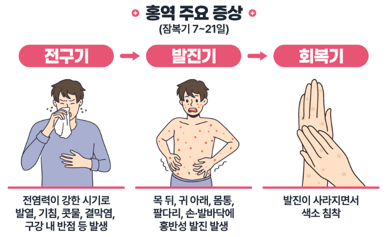 홍역 주요 증상