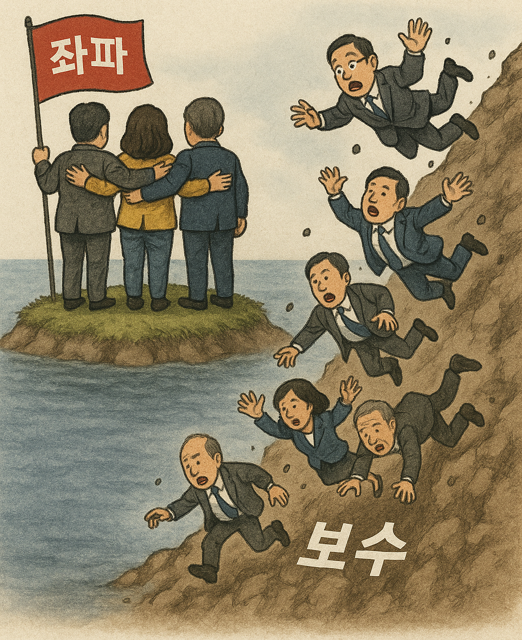 단일화 실패 사진