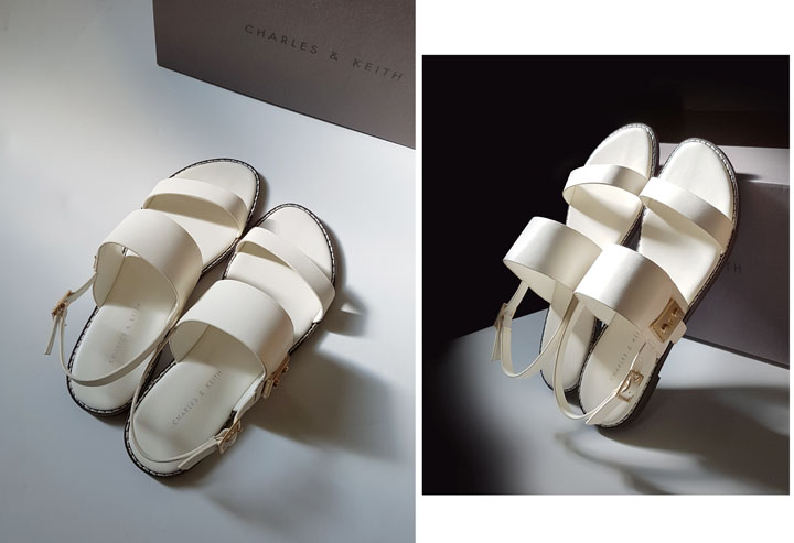 찰스앤키스 메탈릭 버클 샌들