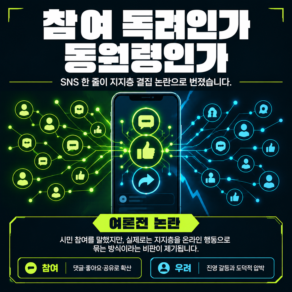 참여 독려인가 동원령인가