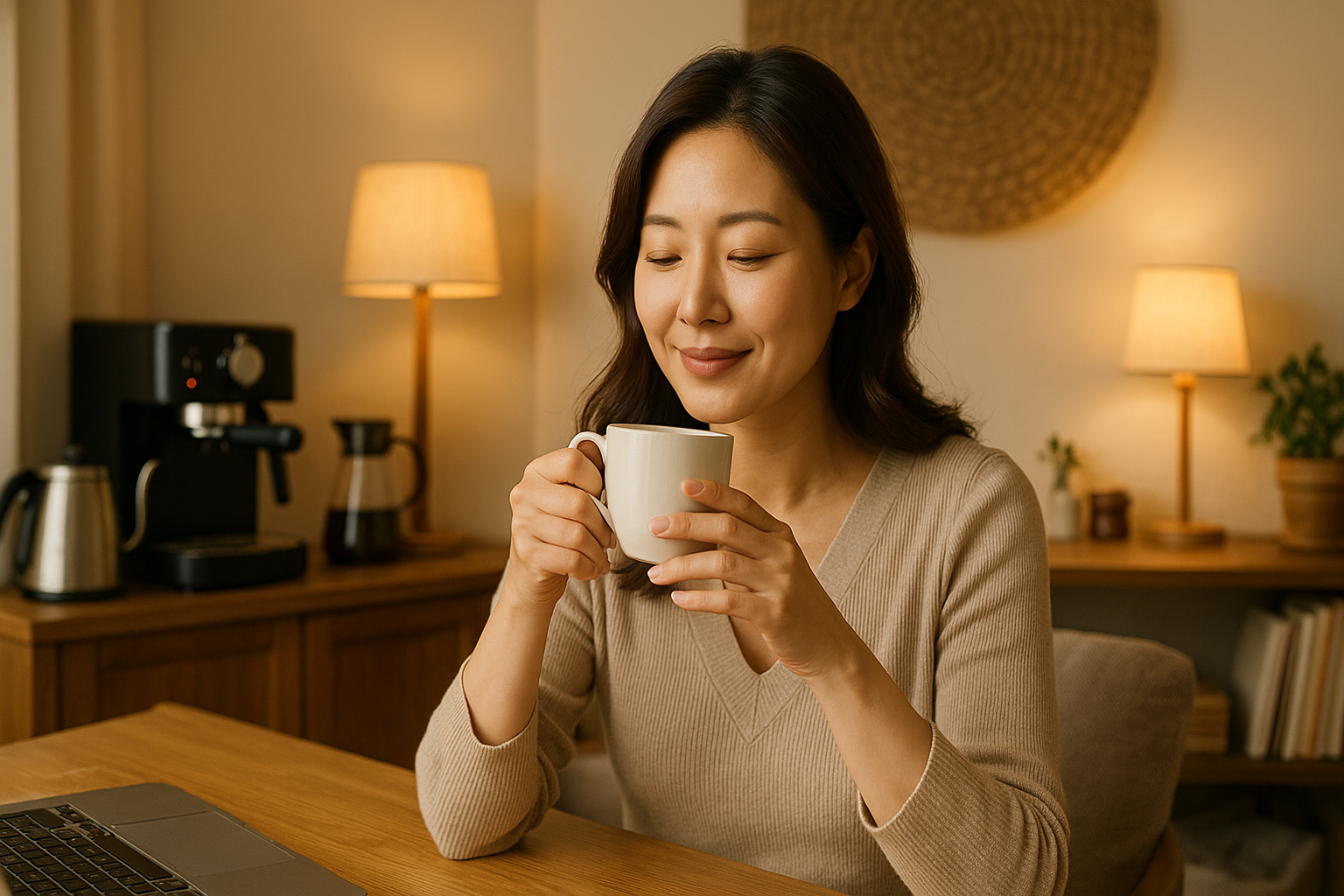 홈카페에서 즐기는 커피