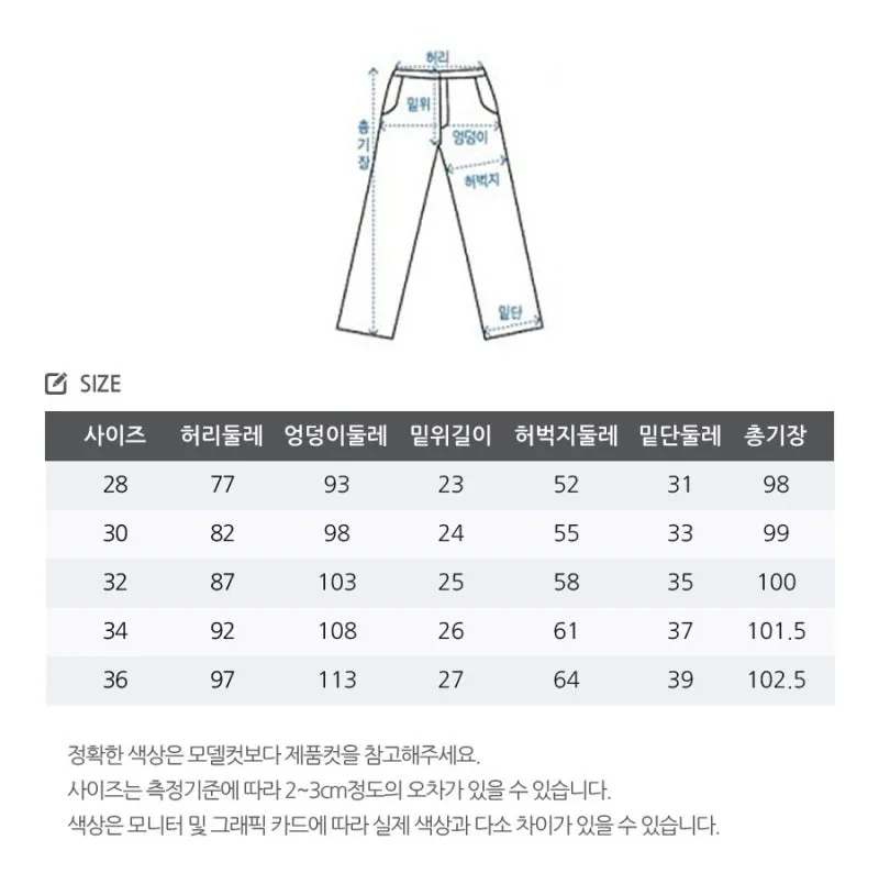 남자 바지 사이즈표 쉽게 정리한 가이드로 치수측정_5