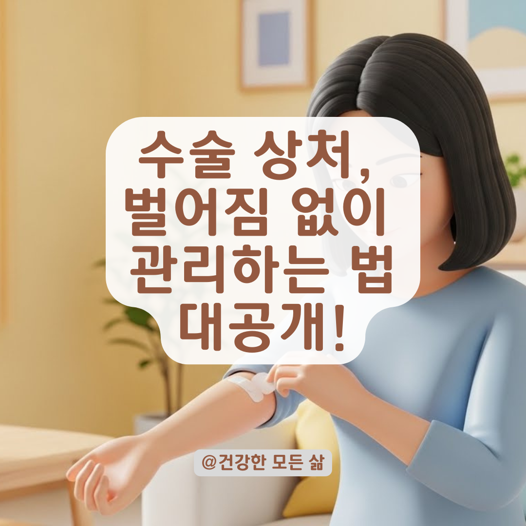 무봉합 절개 부위, 벌어짐 없이 매끄럽게! 상처 관리 홈케어 꿀팁