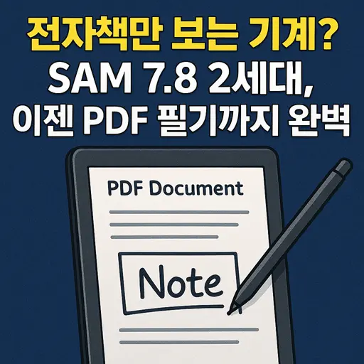 sam 7.8 2세대 PDF 넣는 법, 5가지 방법과 필기 활용 팁까지
