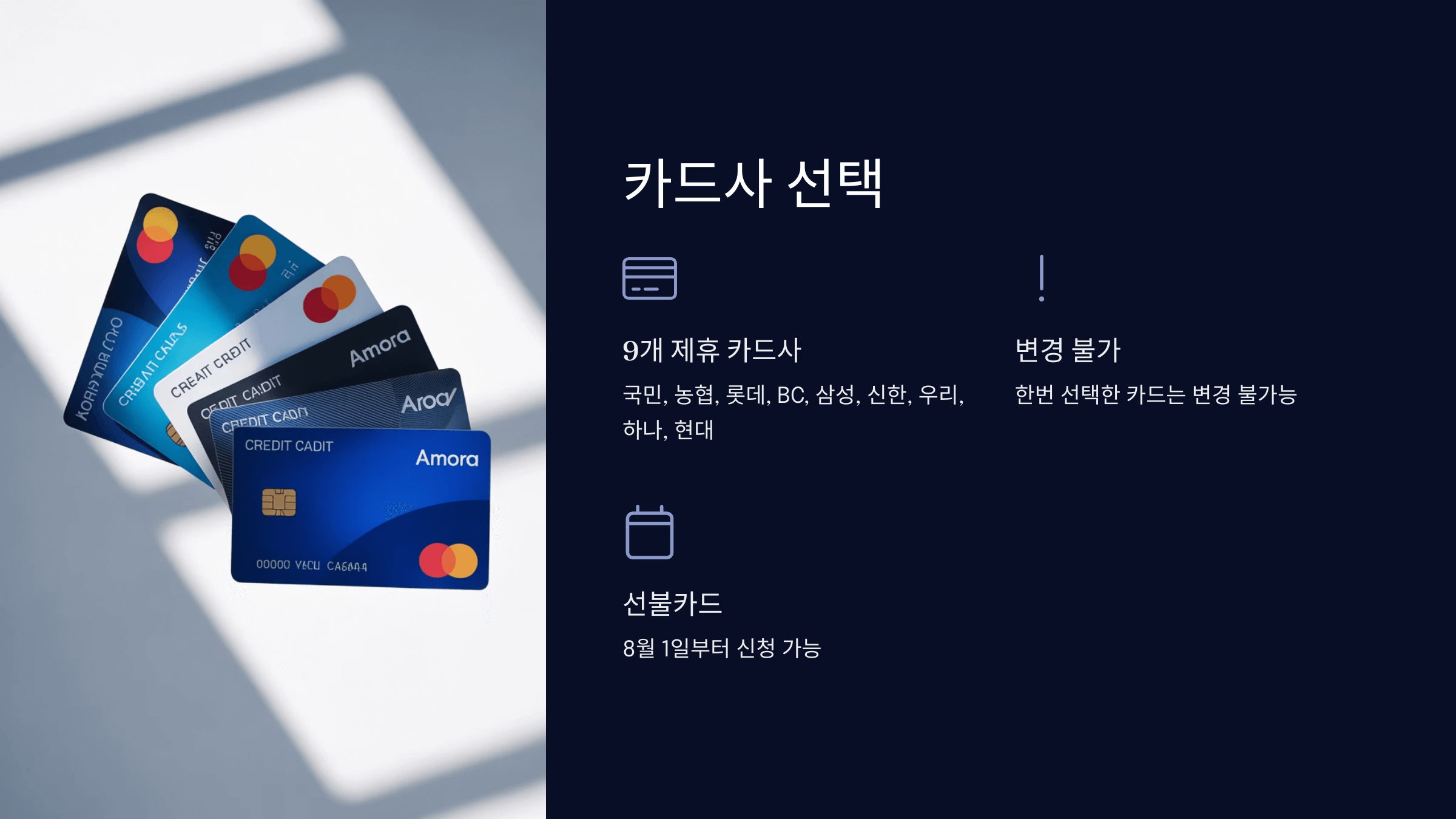 카드사 선택과 주의사항