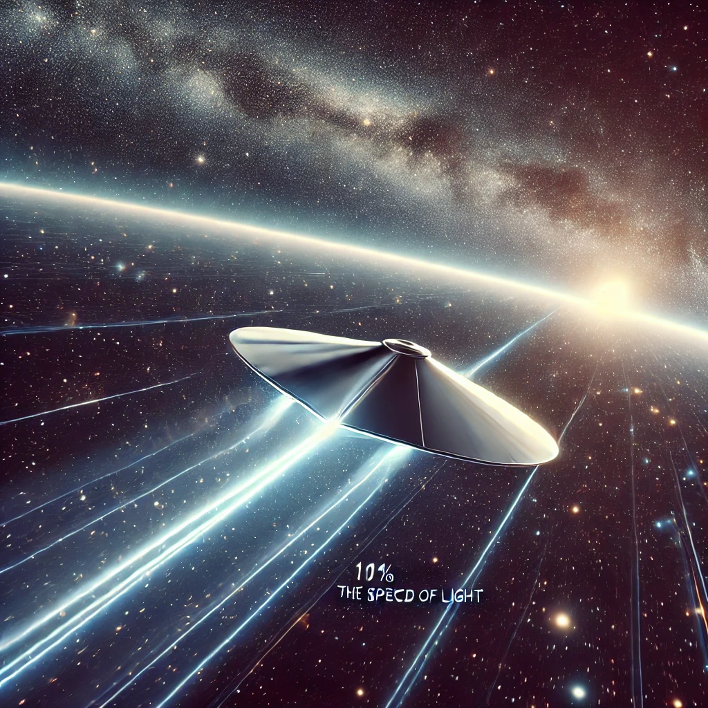 광속의 1%로 비행하는 미래 우주선