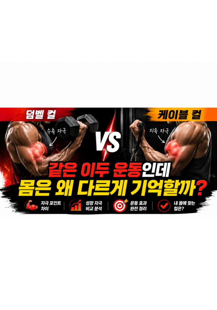 덤벨 컬 vs 케이블 컬