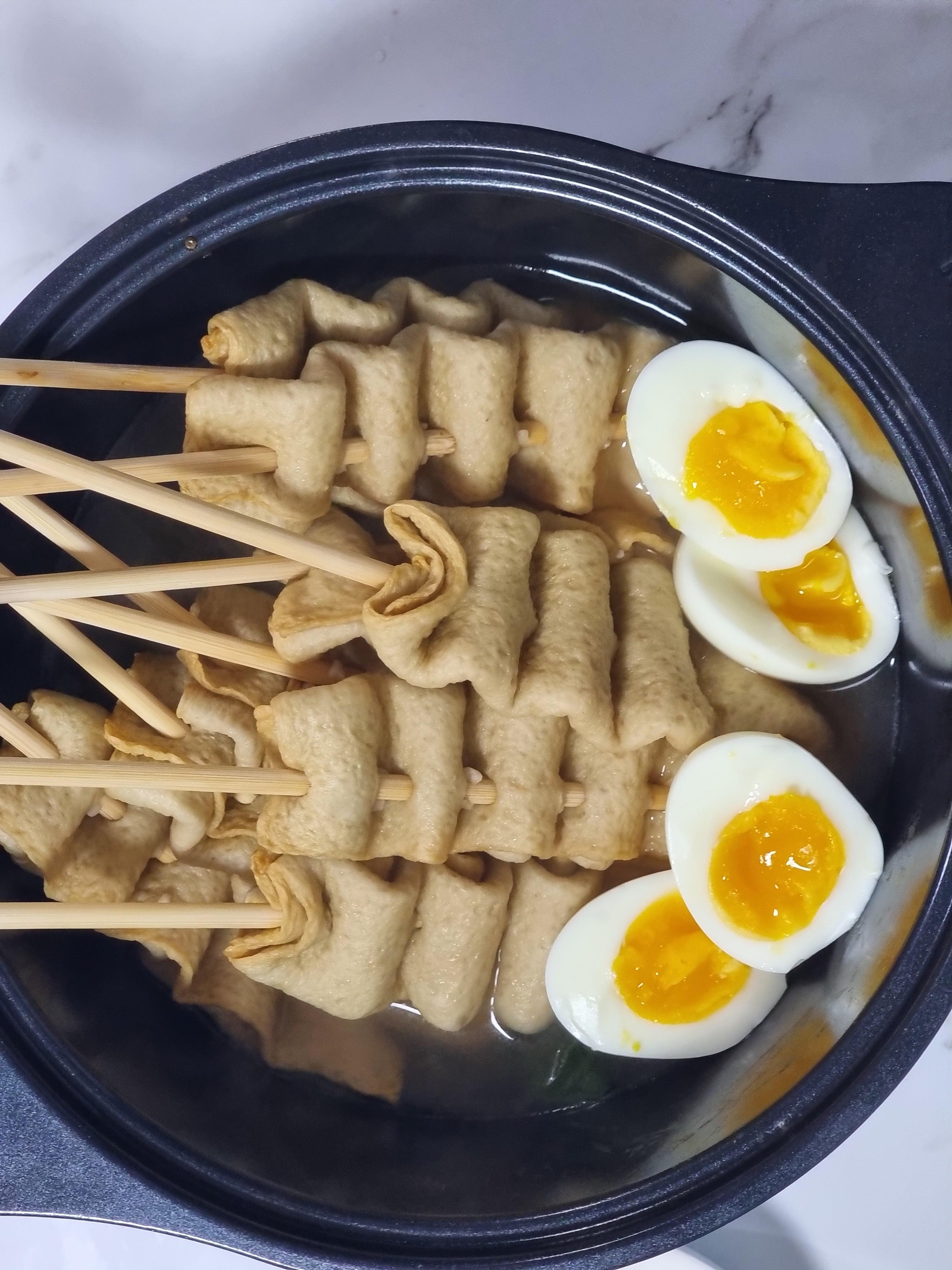 어묵탕에 활용한 반숙란