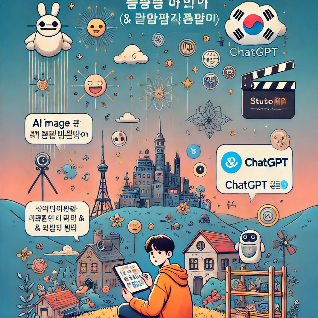 지브리 스타일 AI 생성 앱 &amp; 챗GPT 활용법 이미지