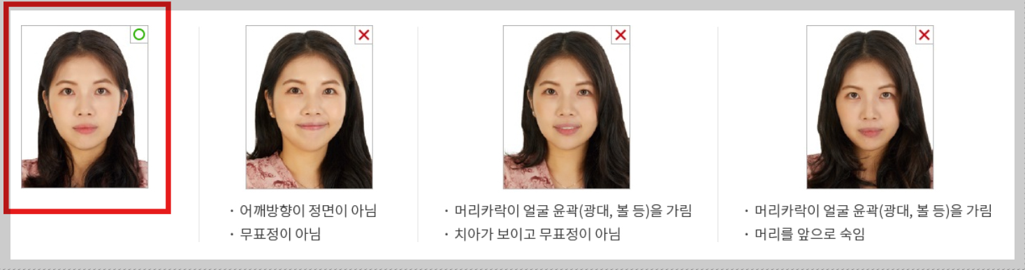 여권 사진 규정