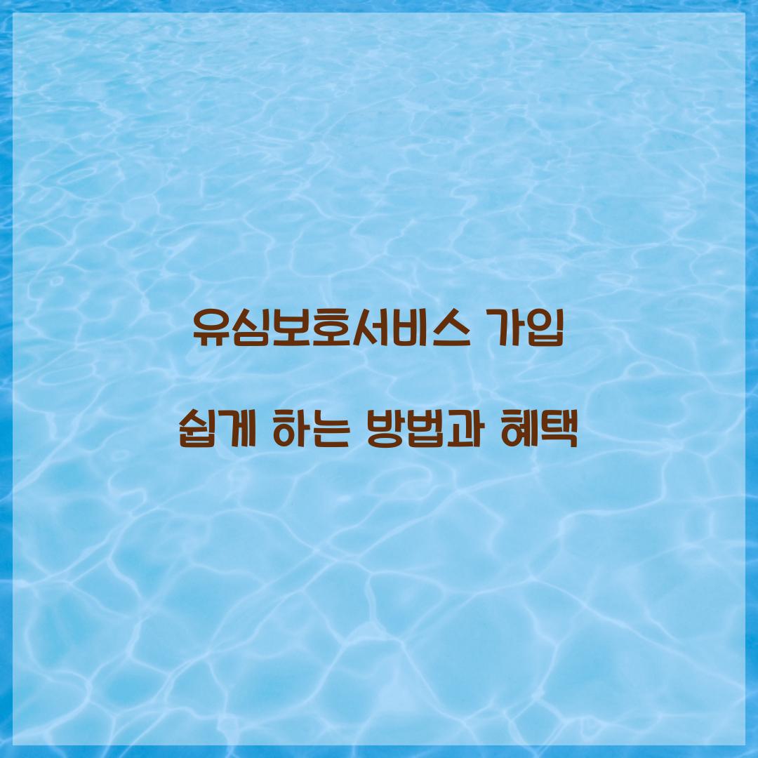 유심보호서비스 가입