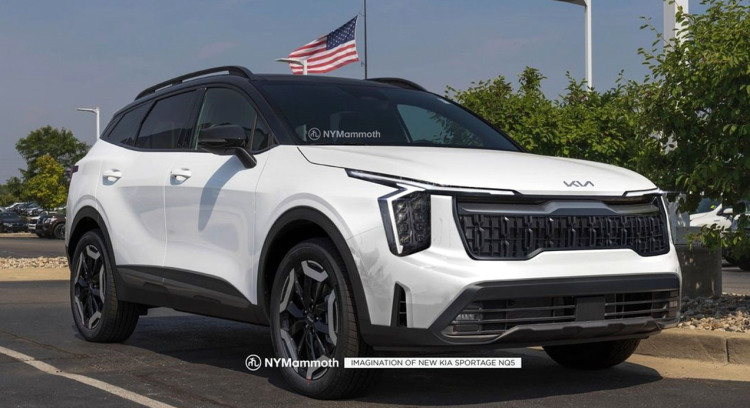 스포티지 페이스리프트 예상도 (출처:NY맘모스)