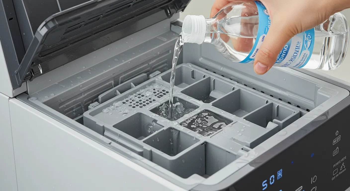 식초 희석액으로 세척