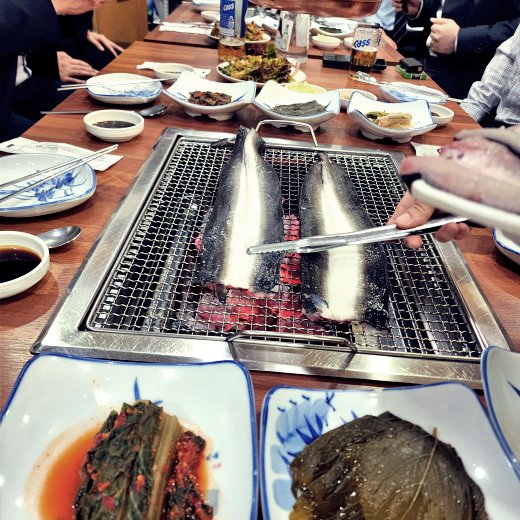장어굽는중