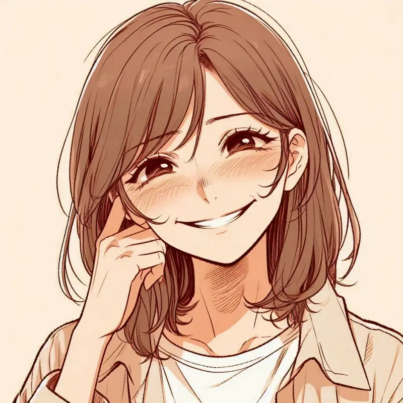 사랑스럽게 웃는 여성의 모습