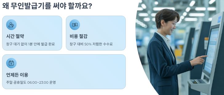 무인민원발급기의 이점