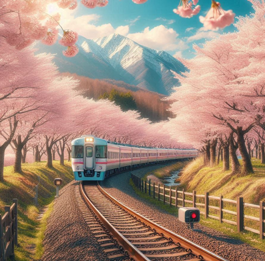 기차로 즐기는 봄 여행