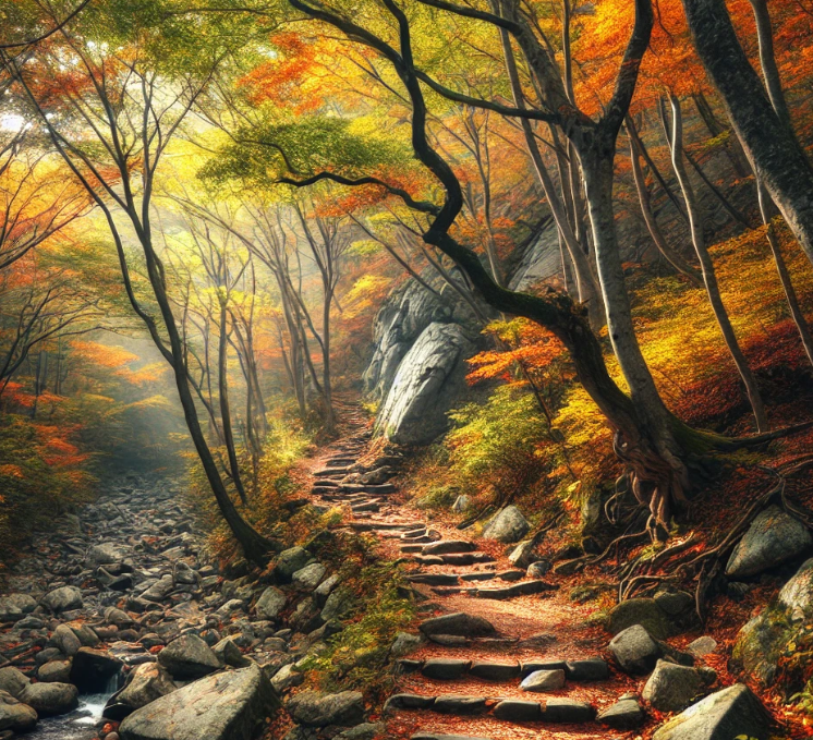 연대산의 자연경관 사진