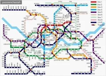 서울 지하철 노선도 크게보기 최신 버전 고화질_2