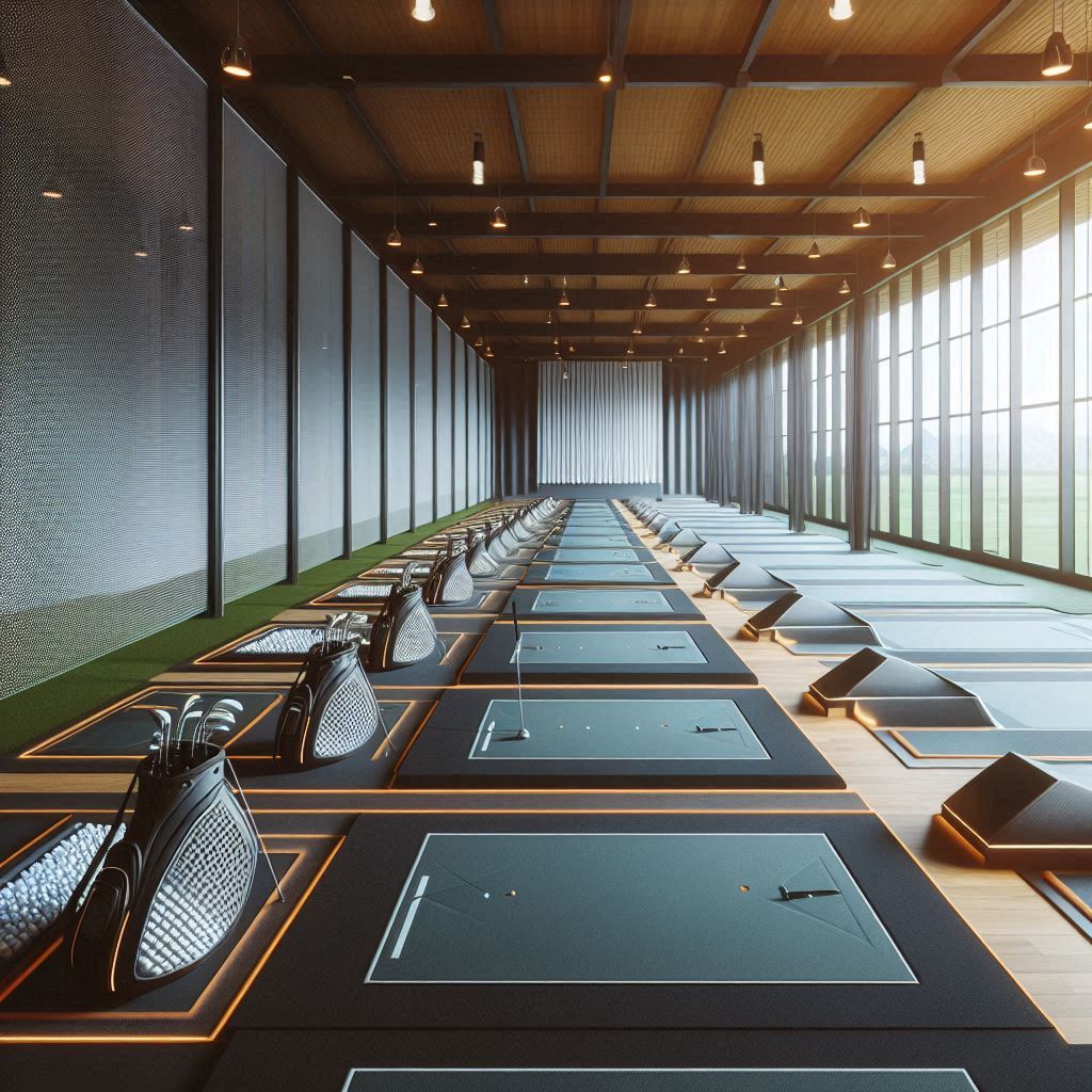 실내골프연습장 배경