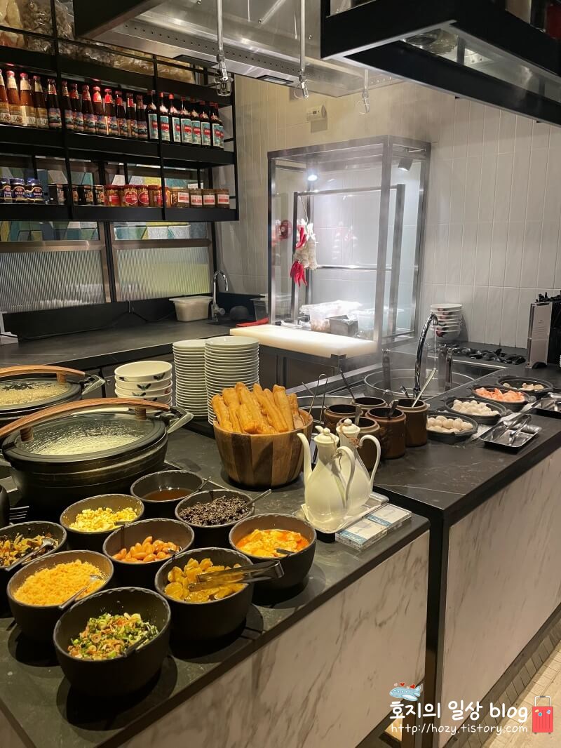 JW메리어트 싱가포르 조식뷔페 라이브 누들바