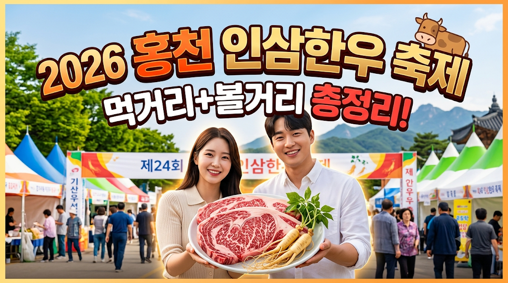2026 홍천 인삼한우 명품축제 먹거리 볼거리