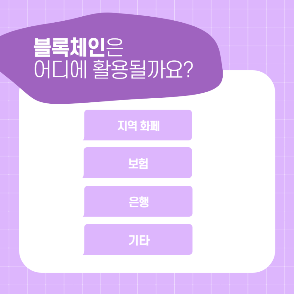 블록체인의 활용분야