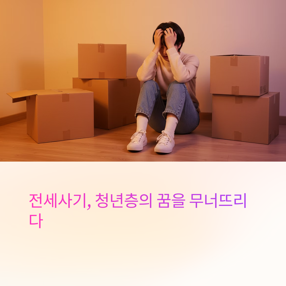 이사를 해야만 하는 청년의 모습