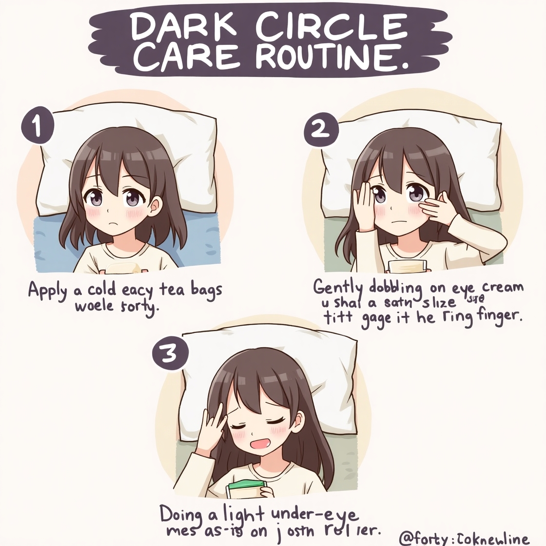 다크서클을 관리하는 홈케어