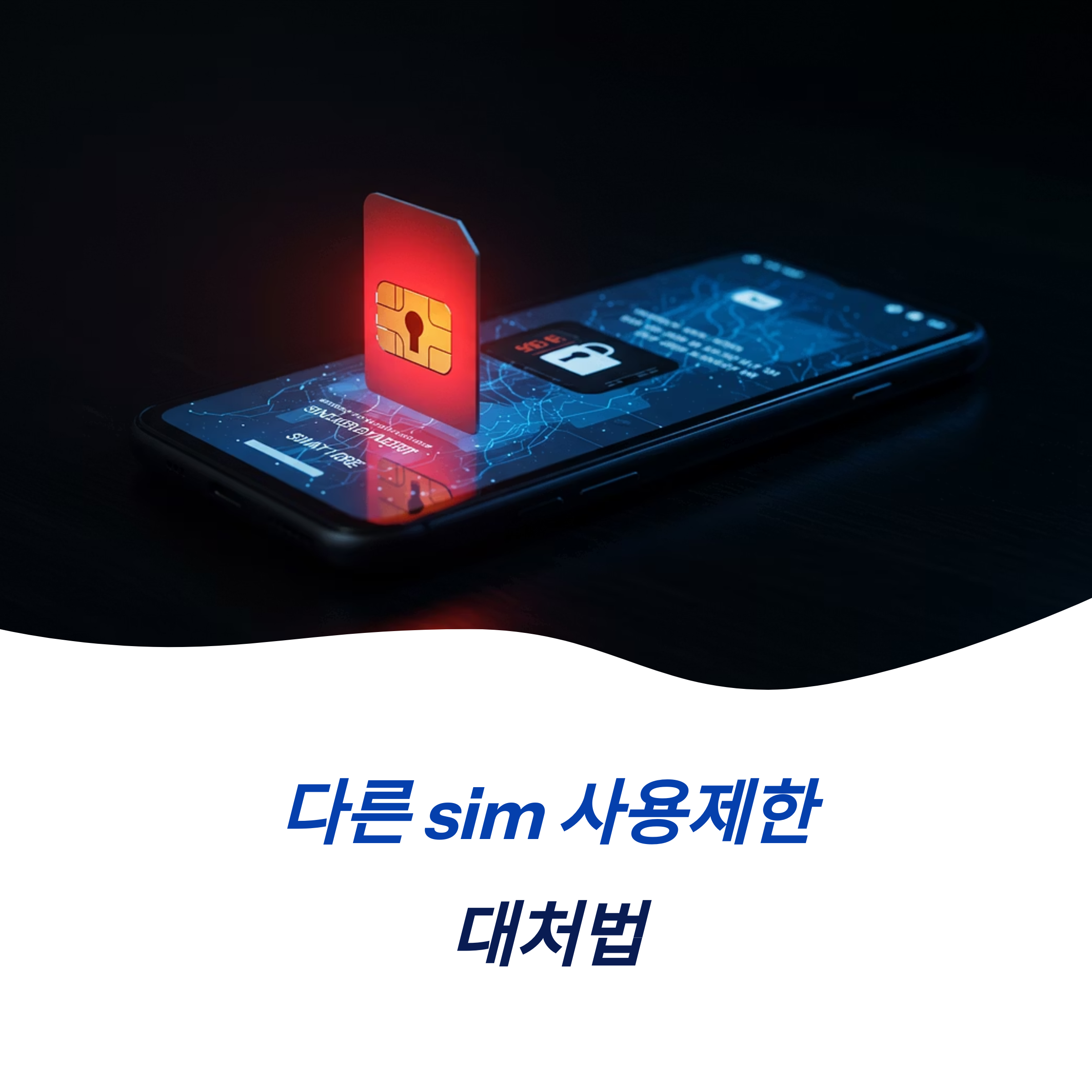 다른 sim 사용제한 SKT 유심 대란 대처법 대리점 상황