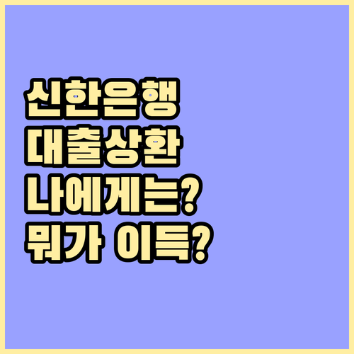 신한은행 대출 상환 방식 비교: 나에