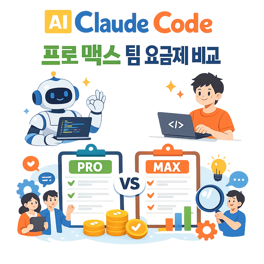 AI Claude Code 프로 맥스 팀 요금제 비교