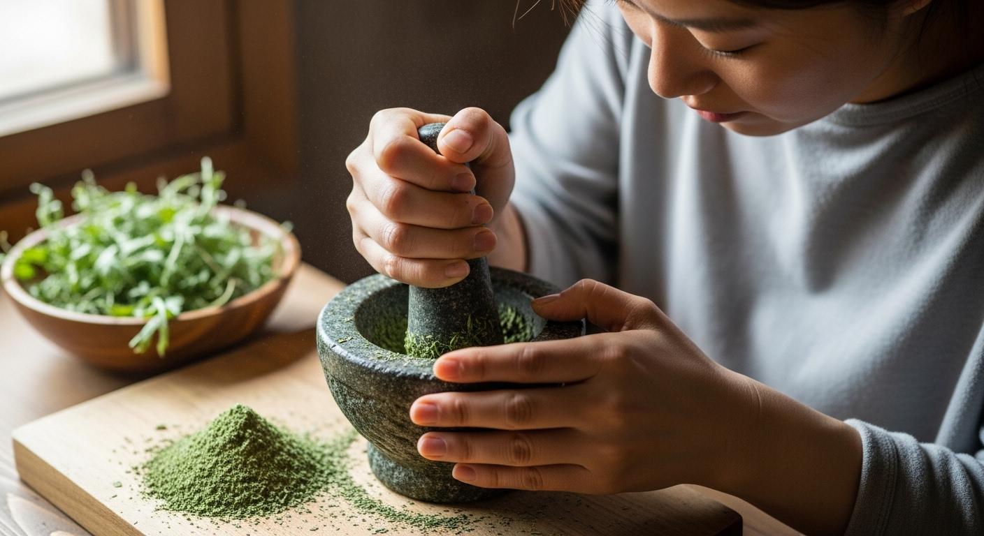 쑥가루 만드는 법