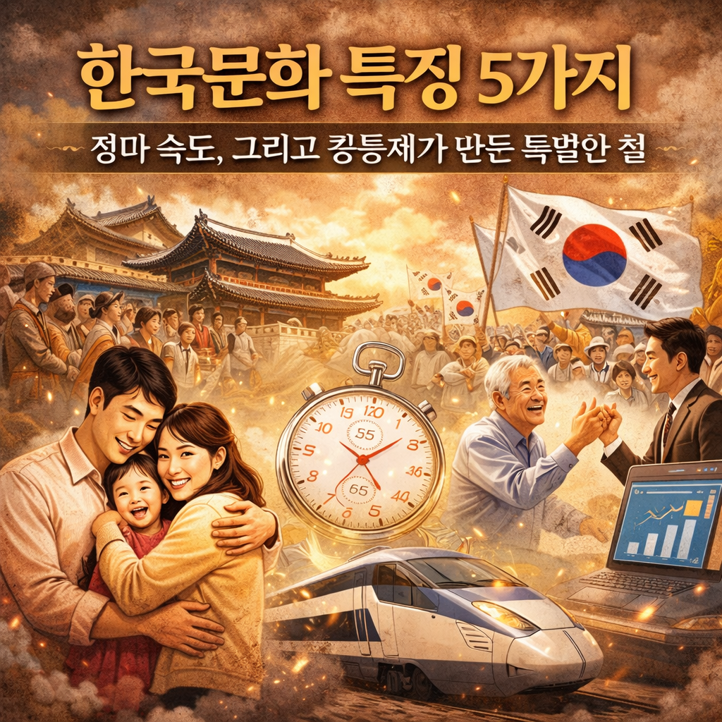한국문화 특징 5가지 – 정과 속도, 그리고 공동체가 만든 특별한 힘