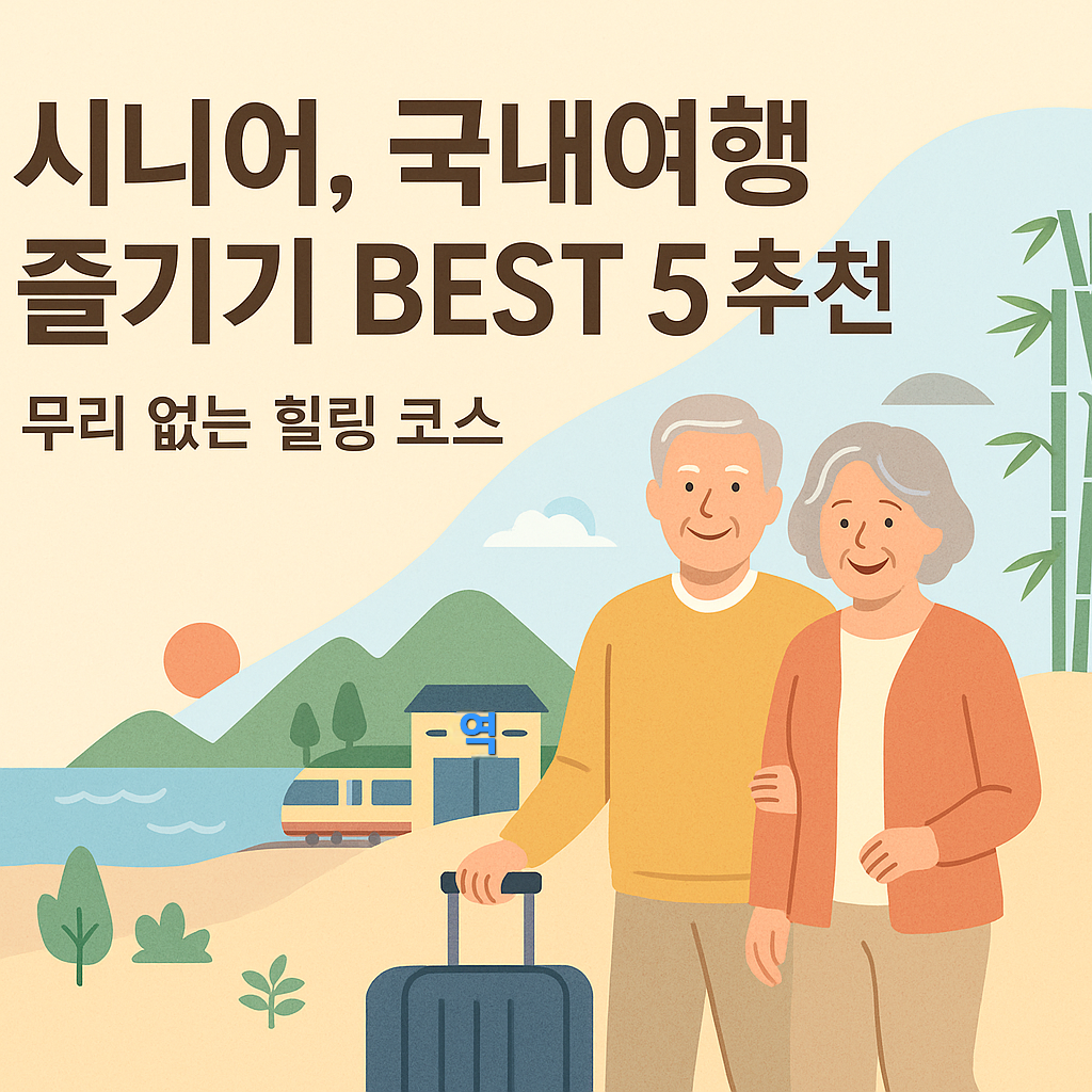 시니어, 국내여행 즐기기 BEST 5 추천