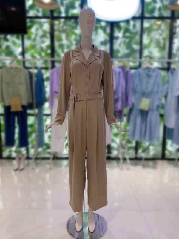 듀엘 카라넥 싱글버튼 점프슈트 L223PSE014