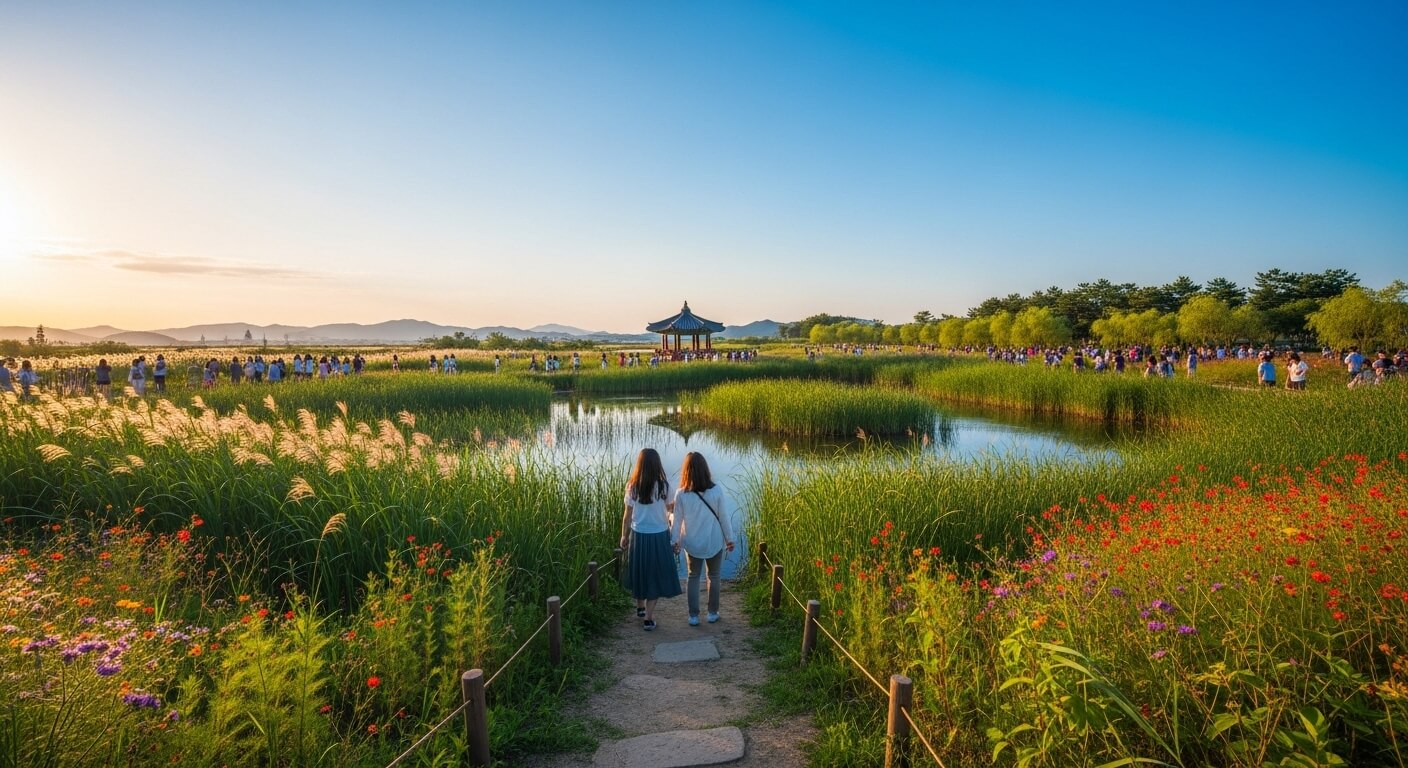 초등학교 여름방학 순천만국가정원