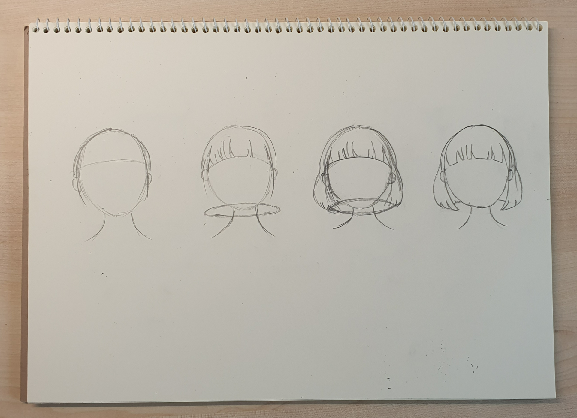 단발머리-그리는-과정