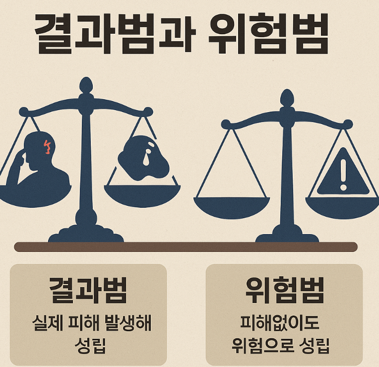 결과범과 위험범의 구분 기준, 차이점, 관련 판례