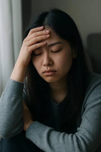 우울로 인한 식욕 저하 상황