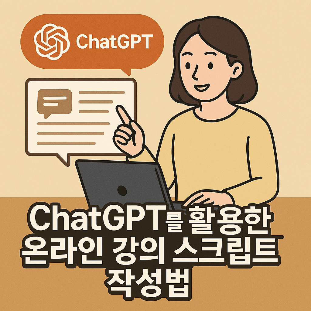 ChatGPT를 활용한 온라인 강의 스크립트 작성법