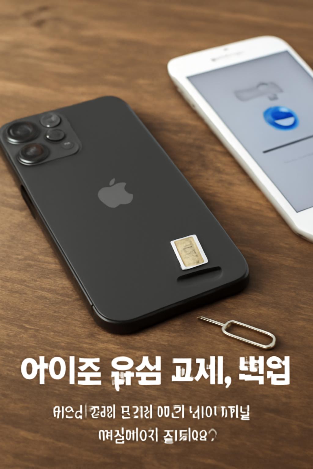 아이폰 유심 교체 백업