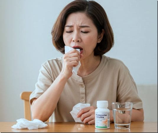 펜톡시베린시트르산염 효능 및 복용법과 부작용