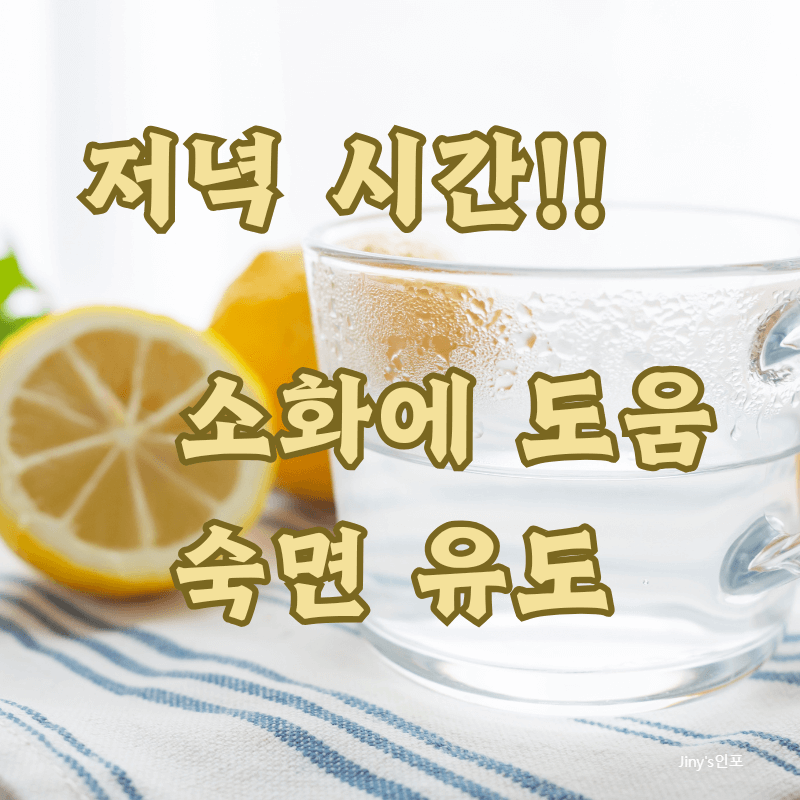 저녁 시간 마시는 레몬수의 효능