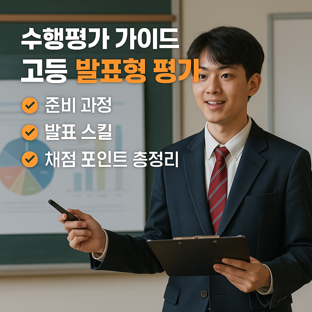 [수행평가 가이드] 고등 발표형 평가 ｜ 준비 과정·발표 스킬·채점 포인트 총정리