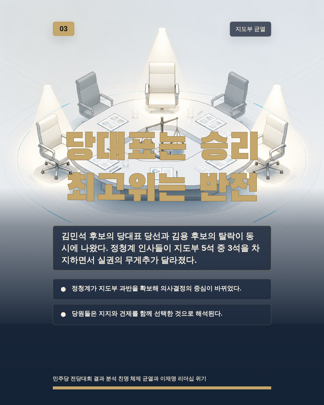 당대표는 승리 최고위는 반전