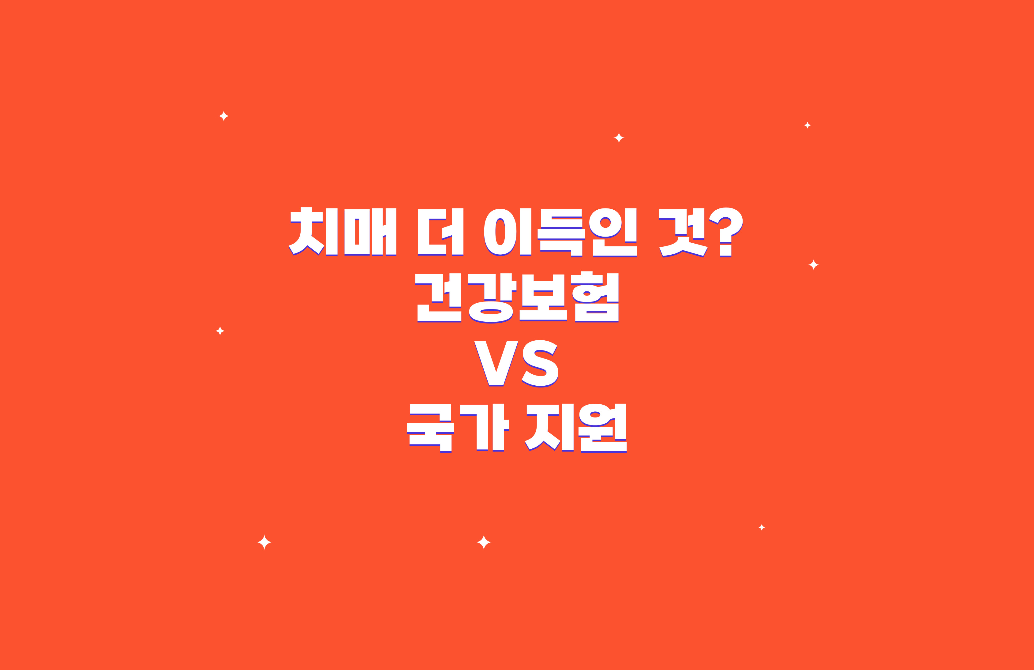 치매 건강보험과 국가 지원의 차이점