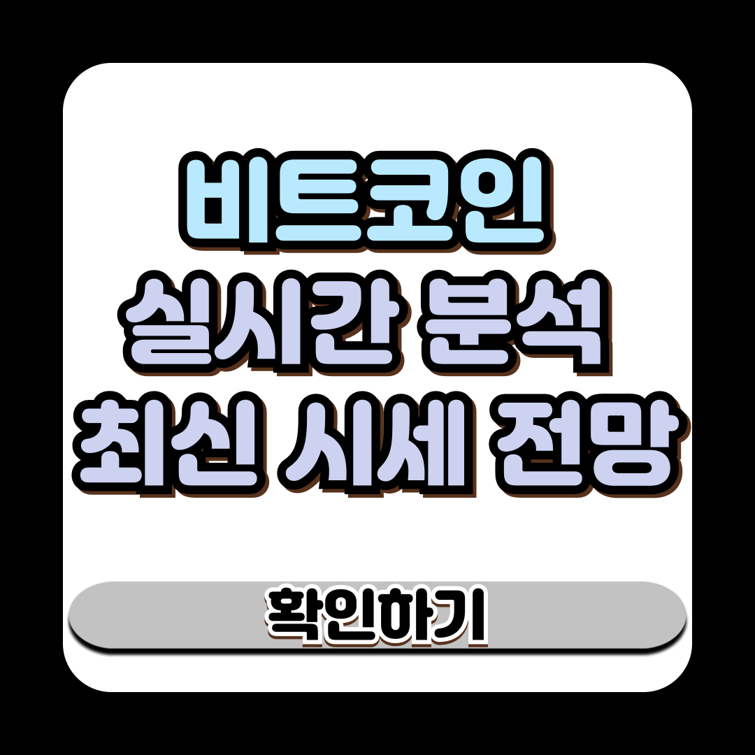 비트코인 시세 실시간 분석 최신 시세 전망