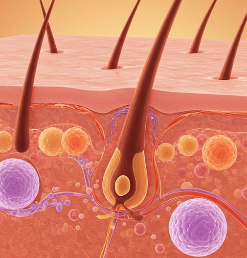 들깨가루 효능 : 모발 건강